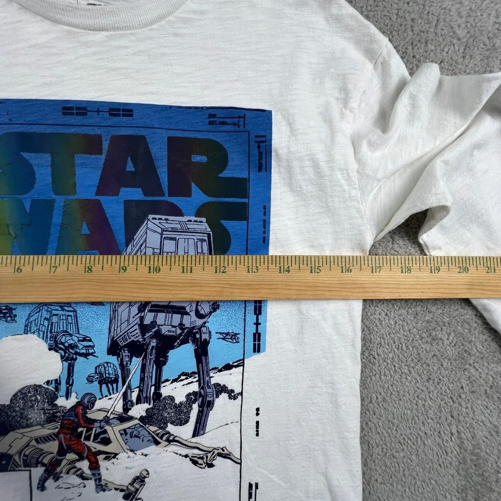 Gap Star Wars Long‎ Sleeve Graphic Tee Off White Hoth AT-AT XL